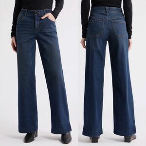 Wit & Wisdom Dark Blue Wide Leg Flare Jeans